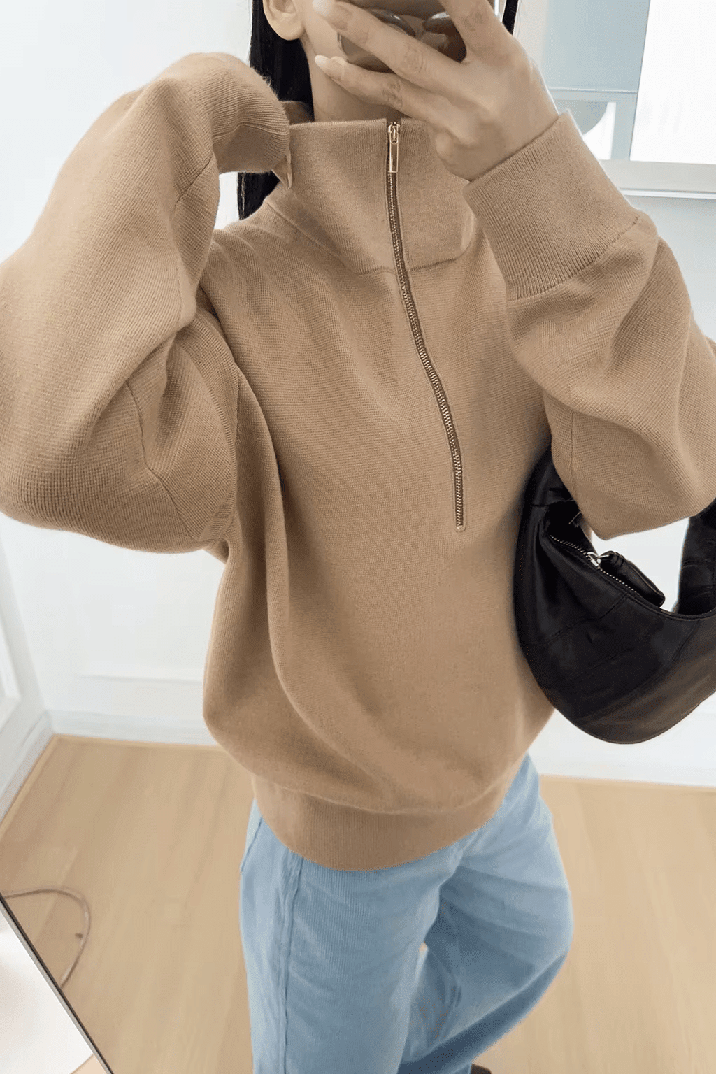 ZEYA - Sabrina Half-Zip Knit Sweater