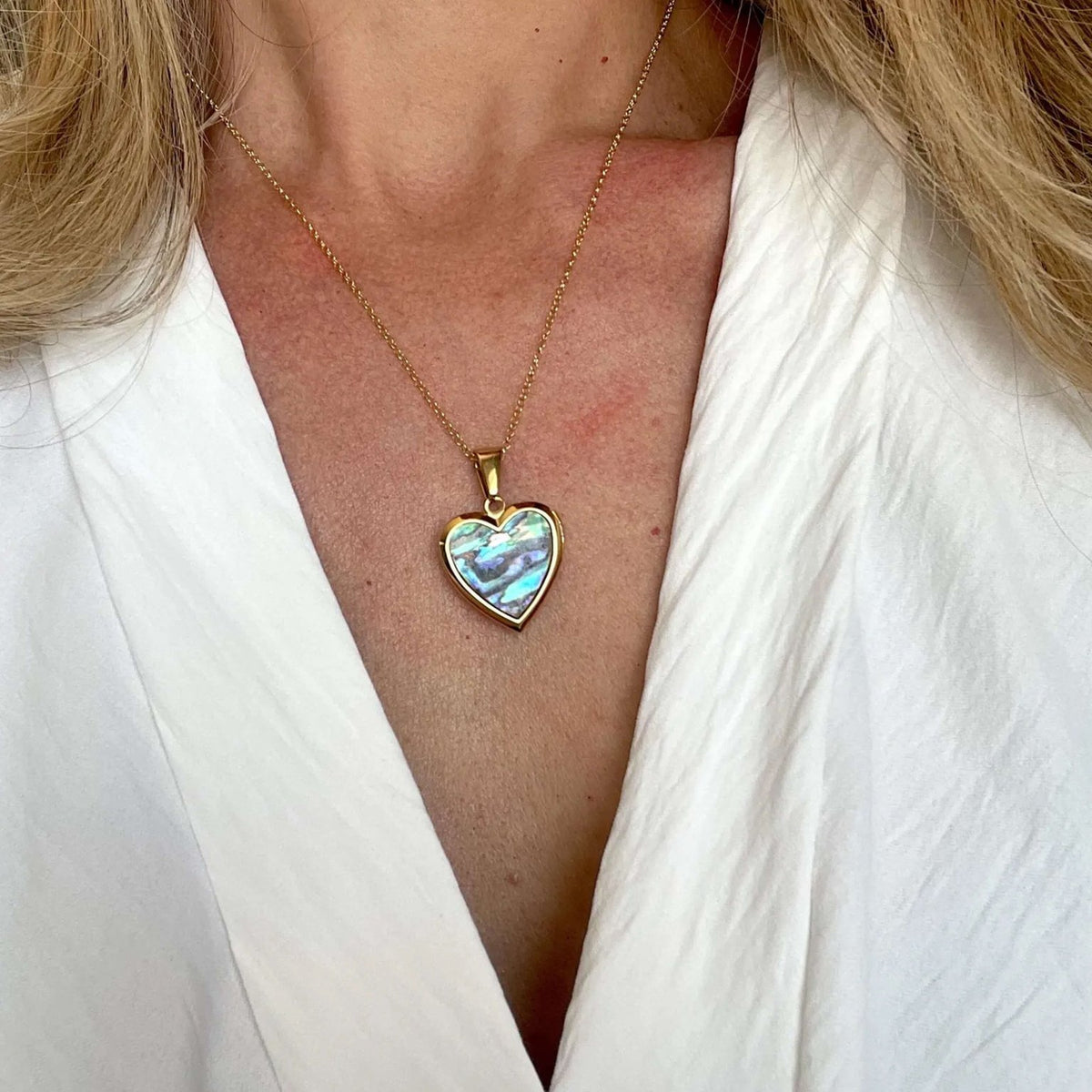 ZEYA - Selene Heart Locket Necklace