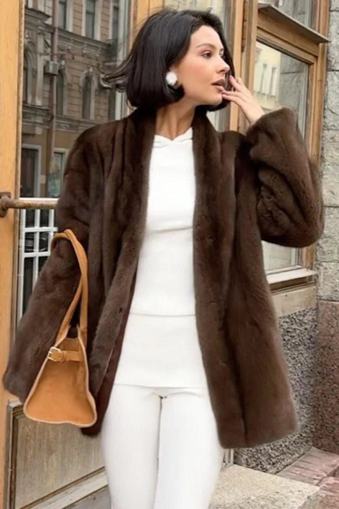 ZEYA - Seve Belted Faux Fur Jacket