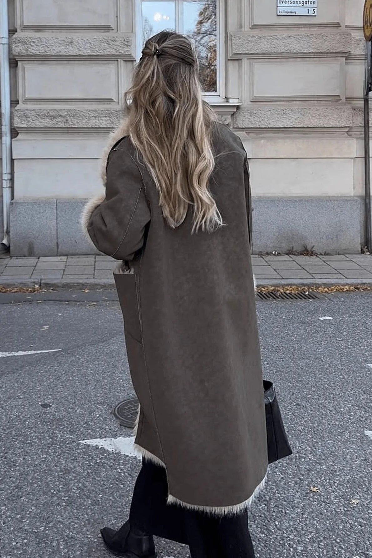 ZEYA - Sierra Faux Fur Suede Long Coat