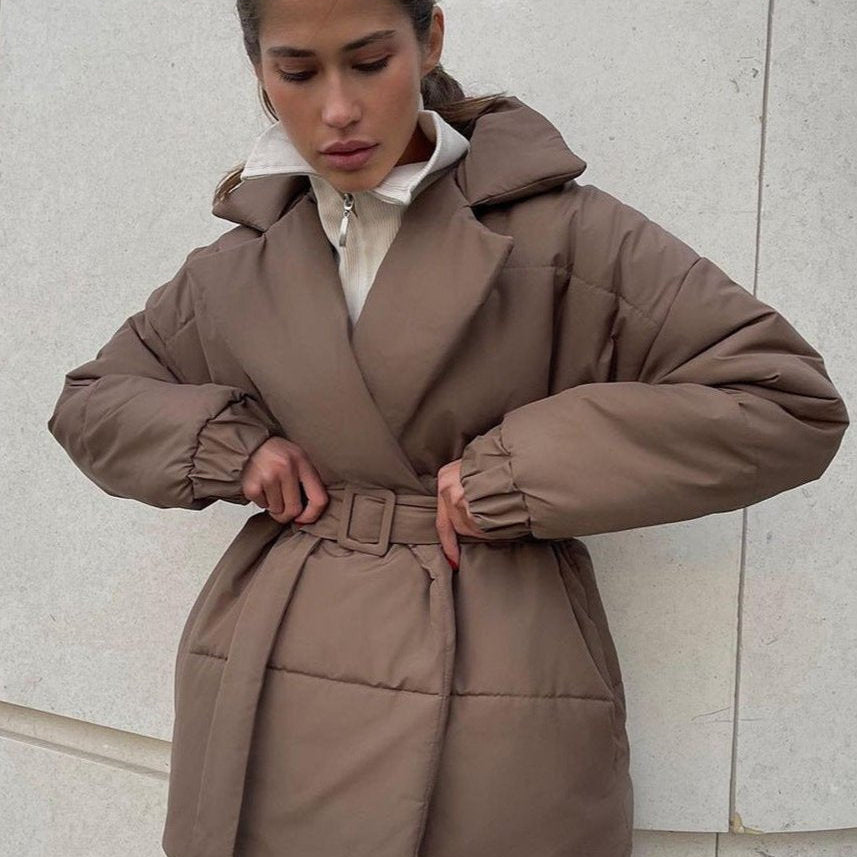 ZEYA - Thalia Belted Puffer Jacket