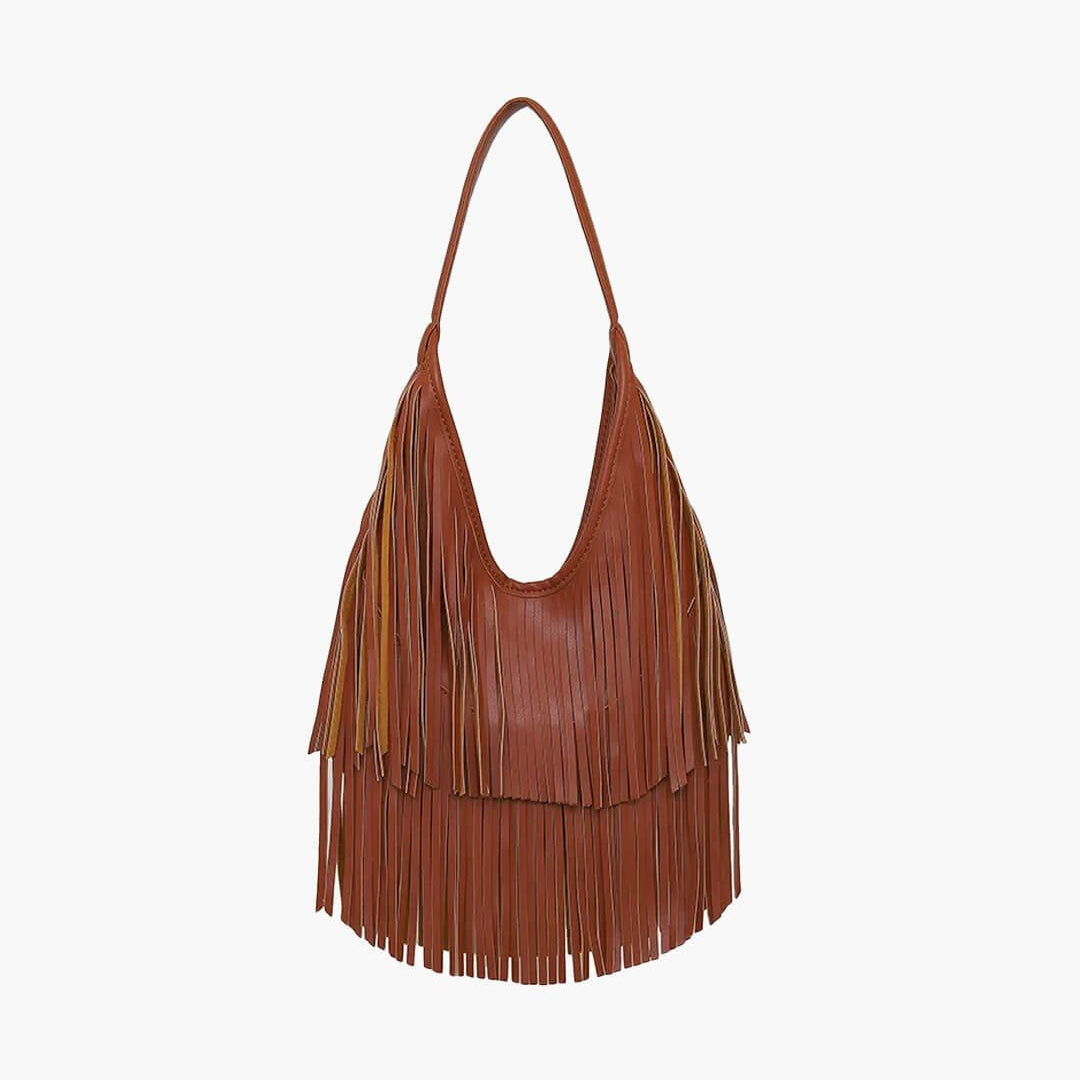 ZEYA - Valerie Tasseled Hobo Bag