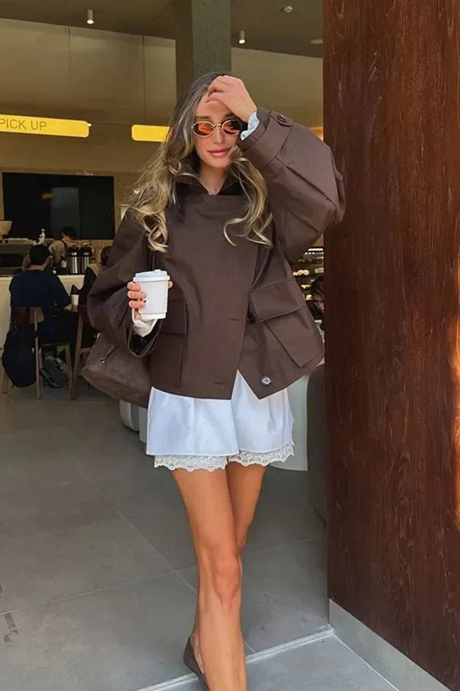 ZEYA - Vanessa Cropped Trench Coat