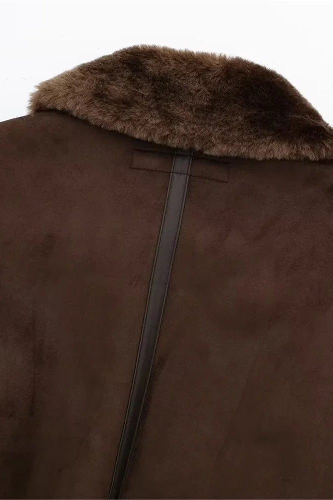 ZEYA - Vera Suede Short Bomber Jacket