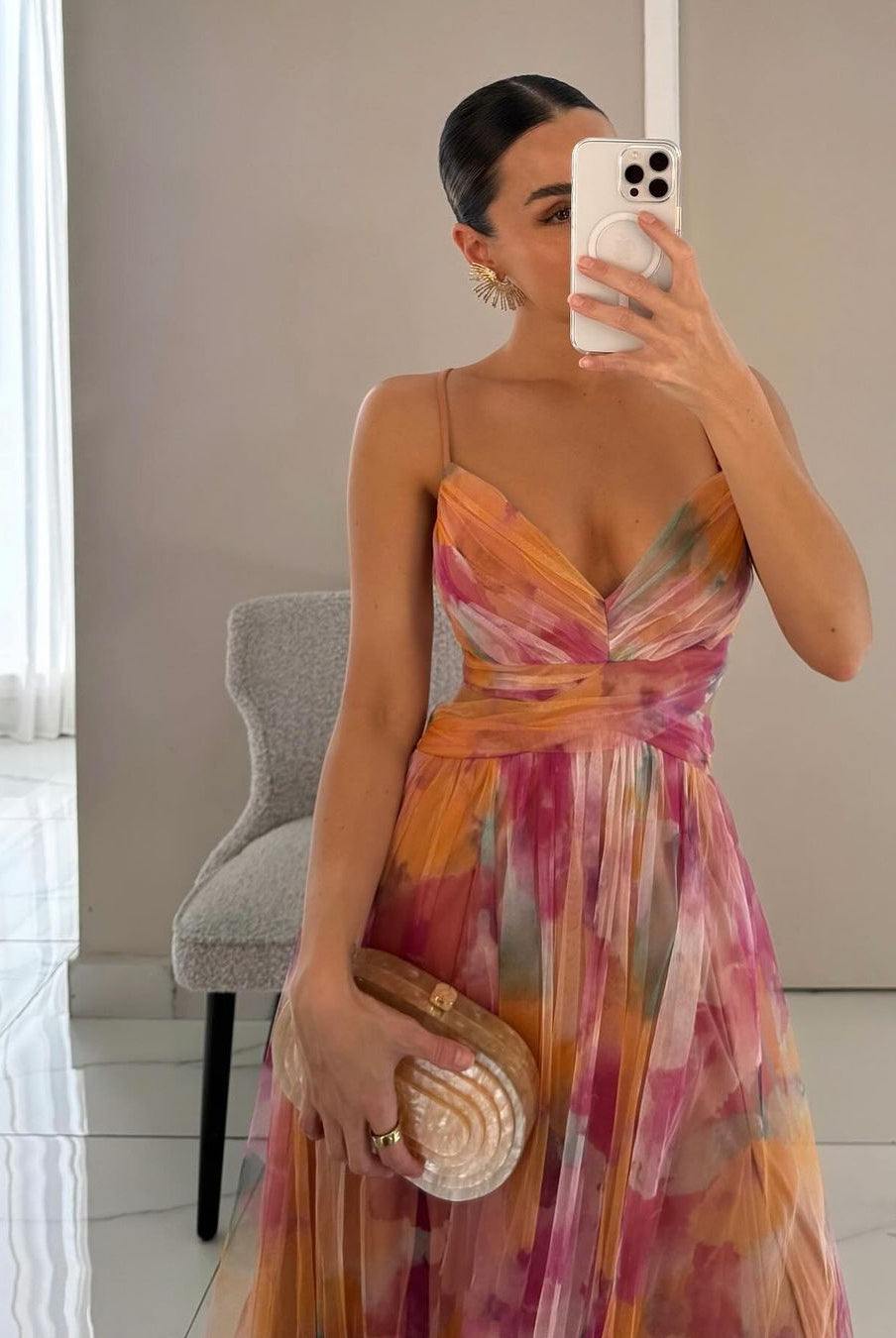 ZEYA - Vivien Floral Tulle Maxi Dress