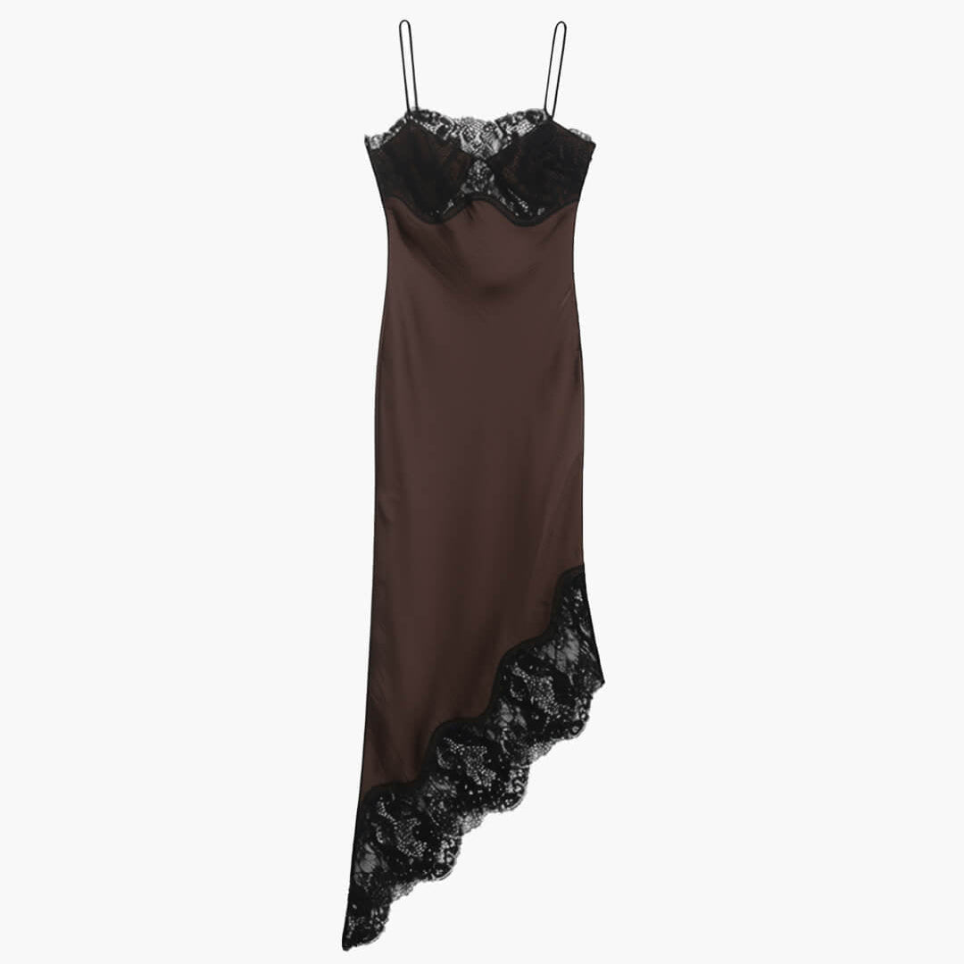 ZEYA - Vivienne Lace Satin Sling Dress