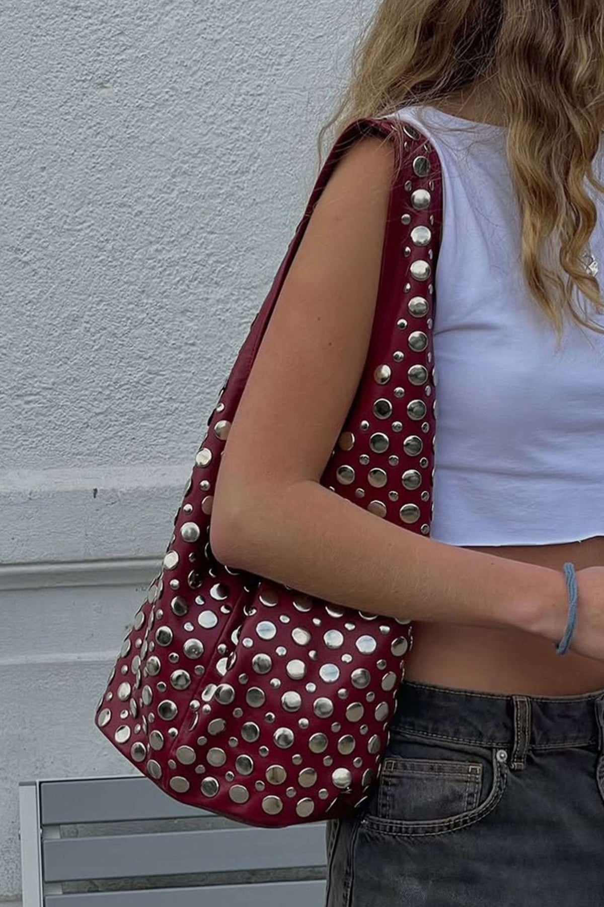 ZEYA - Zinnia Studded Bucket Bag