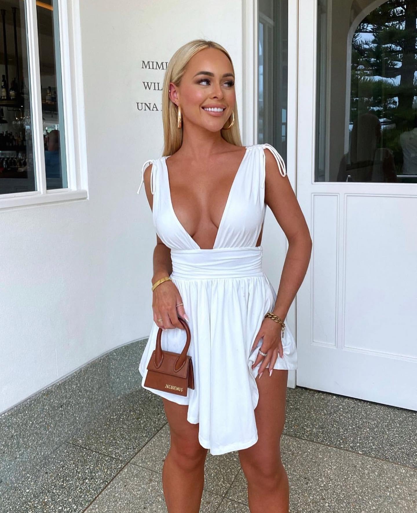 Vanessa plisseret mini-kjole