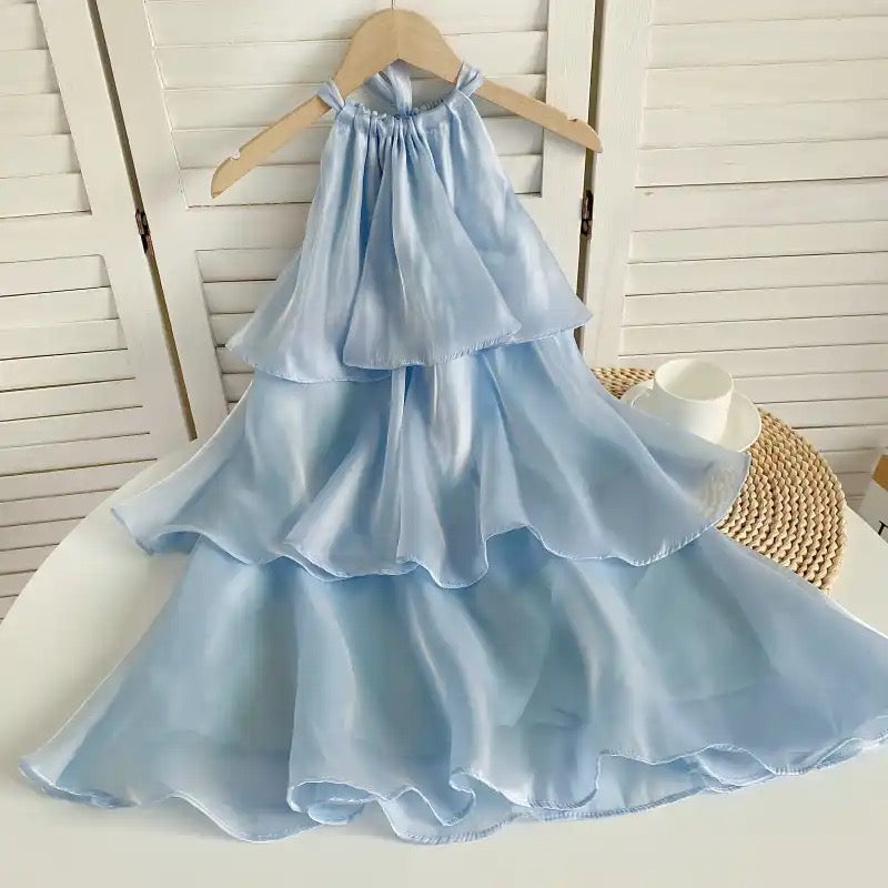 Sophia organza halterneck minikjole