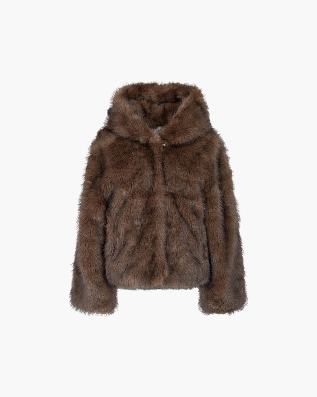 Ivy Faux Fur Hooded Short Coat - Stylish Short Coat for Women, Autumn/Winter Fashion 6