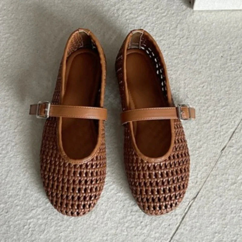 Sophia Mesh Ballerina Flats