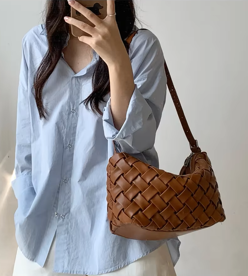 Annie Minimalistisk Hobo Skuldertaske