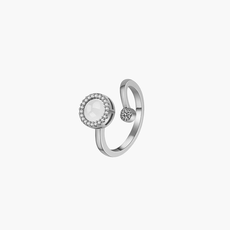 ZEYA Anxiety Spinner Ring in Silver