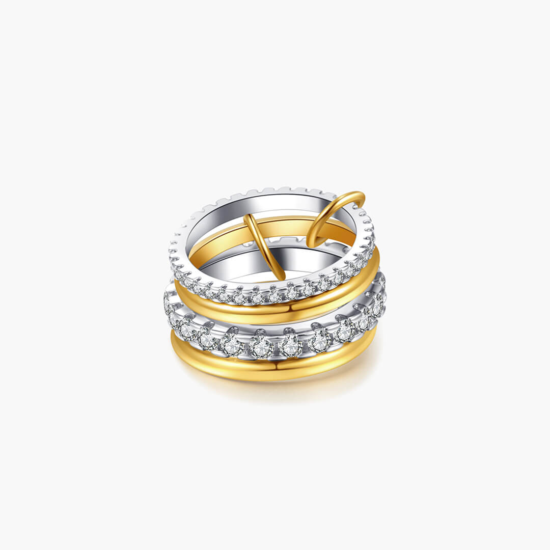 Ramona Rhinestone Stakket Ring