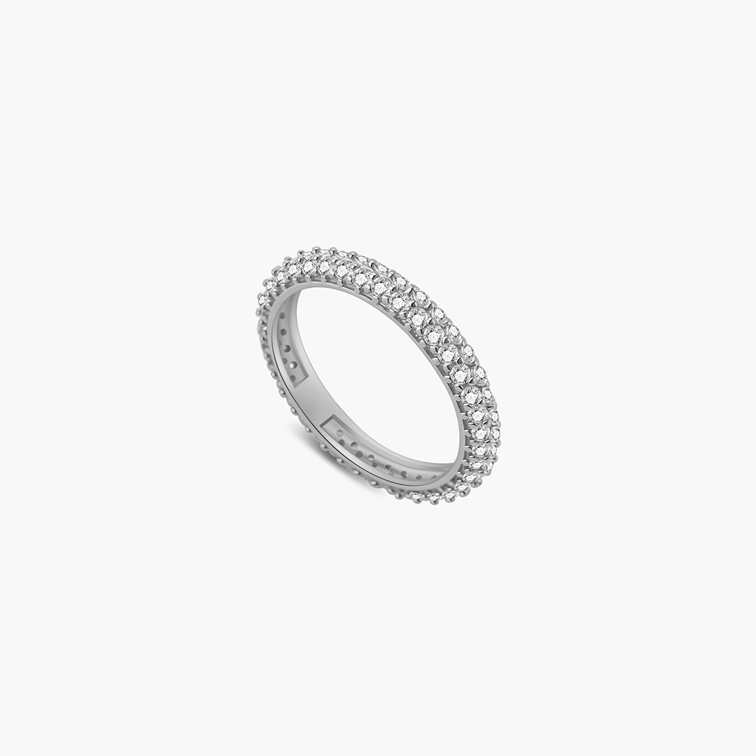 Zeya Crown-Edge Rhinstenring