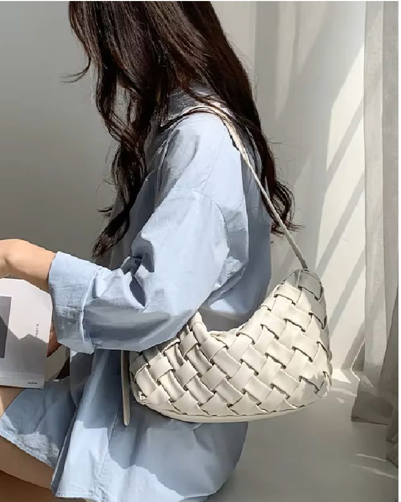 Annie Minimalistisk Hobo Skuldertaske
