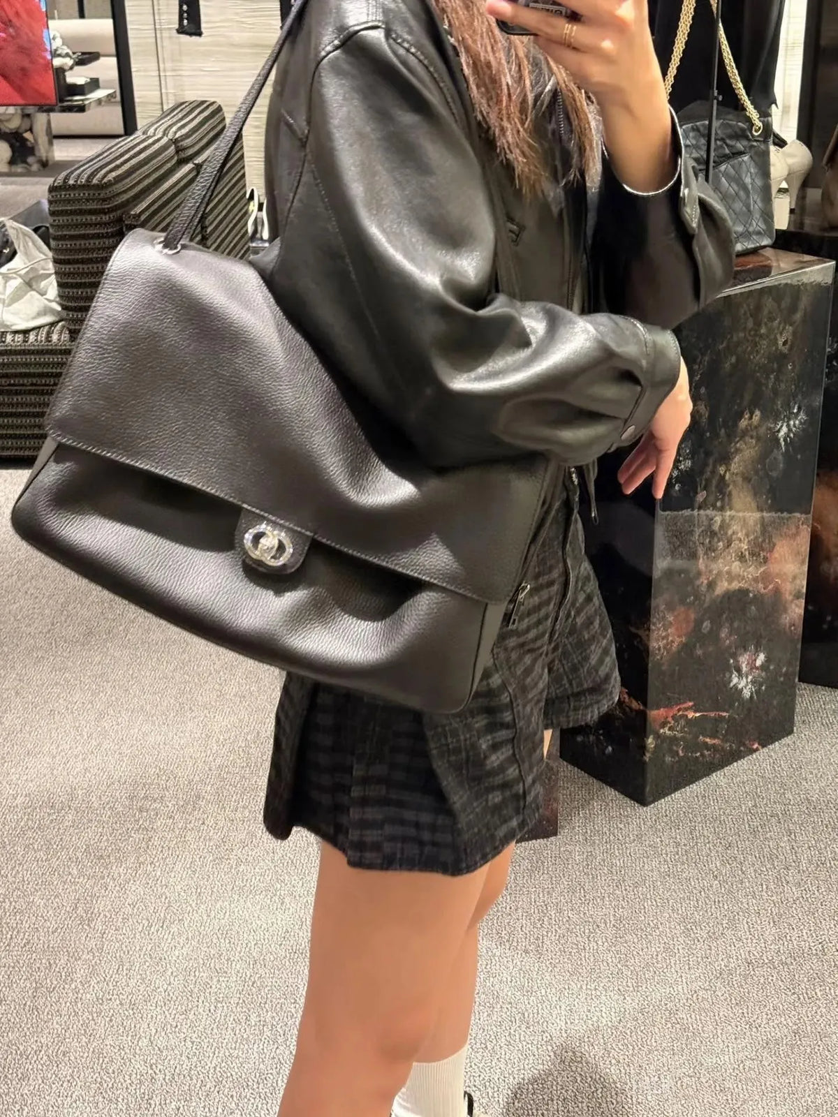 Emma Buckle Flap Shoulder Bag