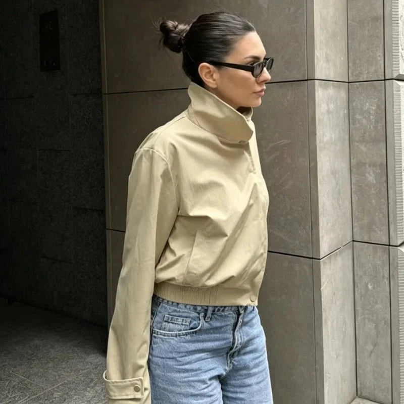 Carla High Neck Zip Jakke