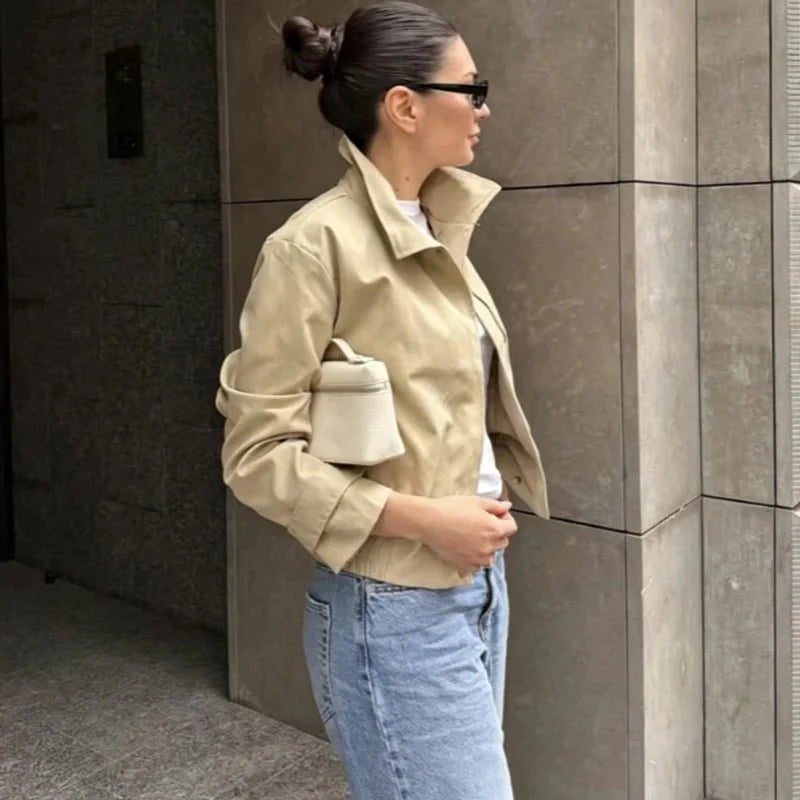 Carla High Neck Zip Jakke