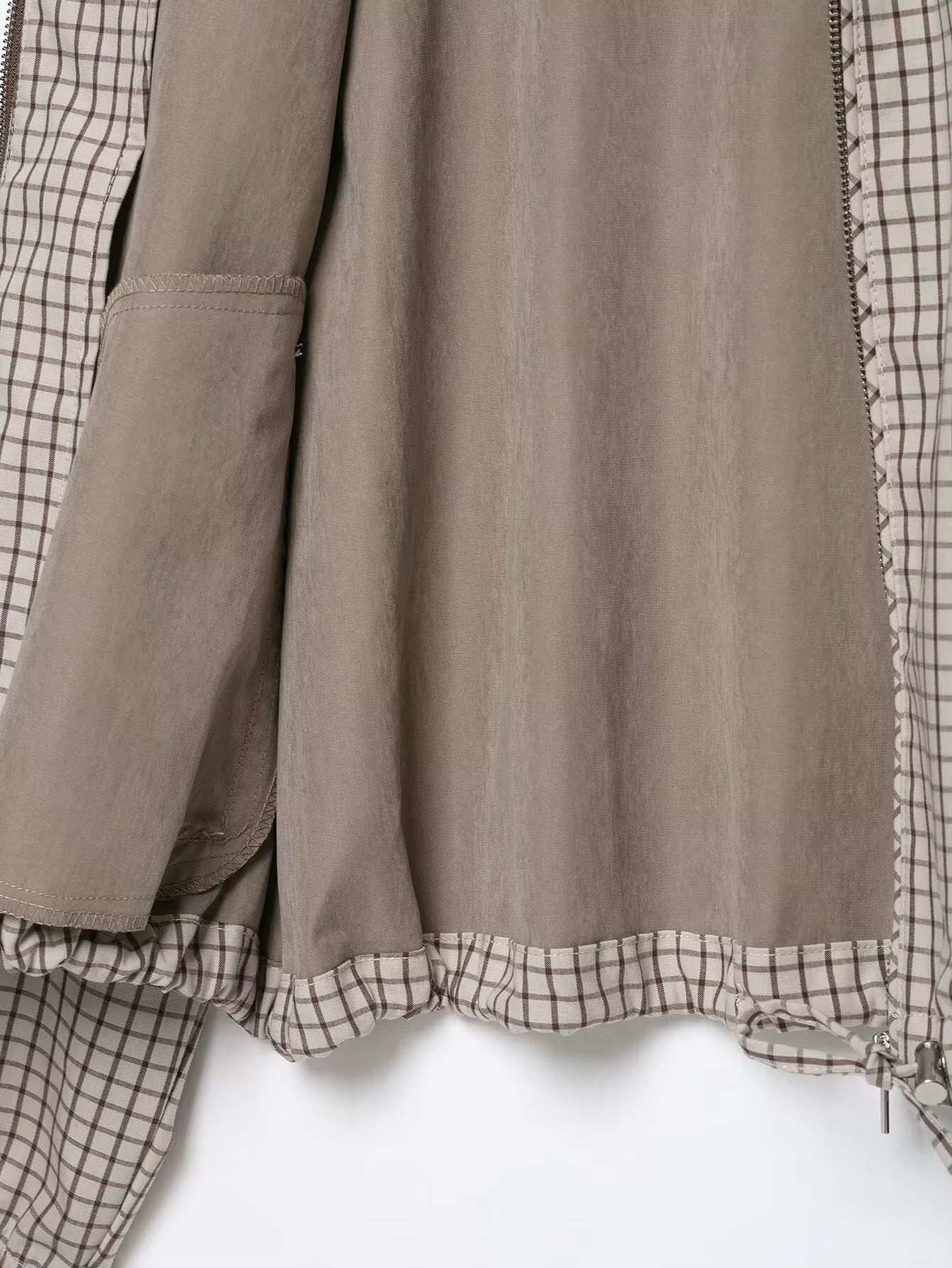 Ellie ternet cropped hættejakke