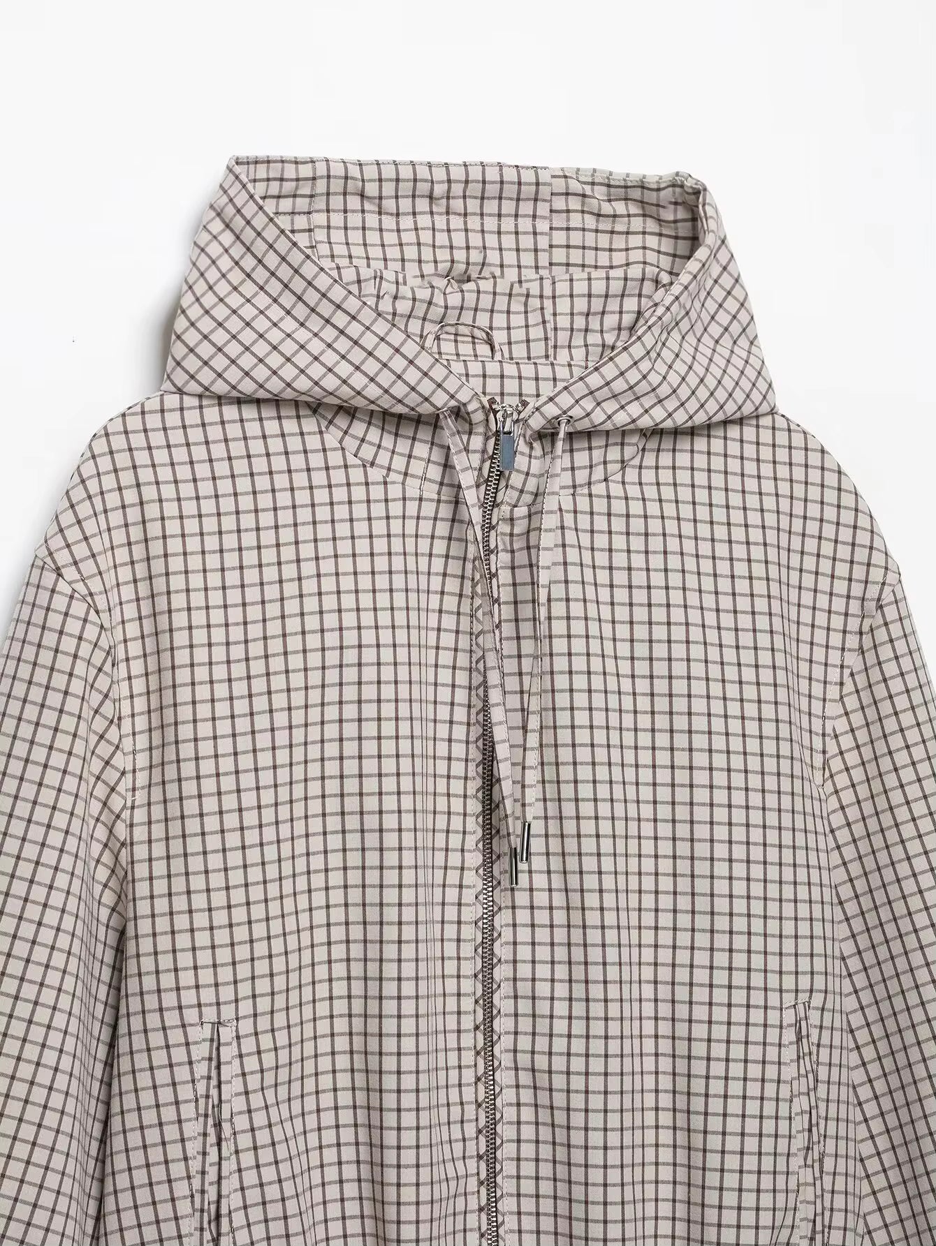Ellie ternet cropped hættejakke