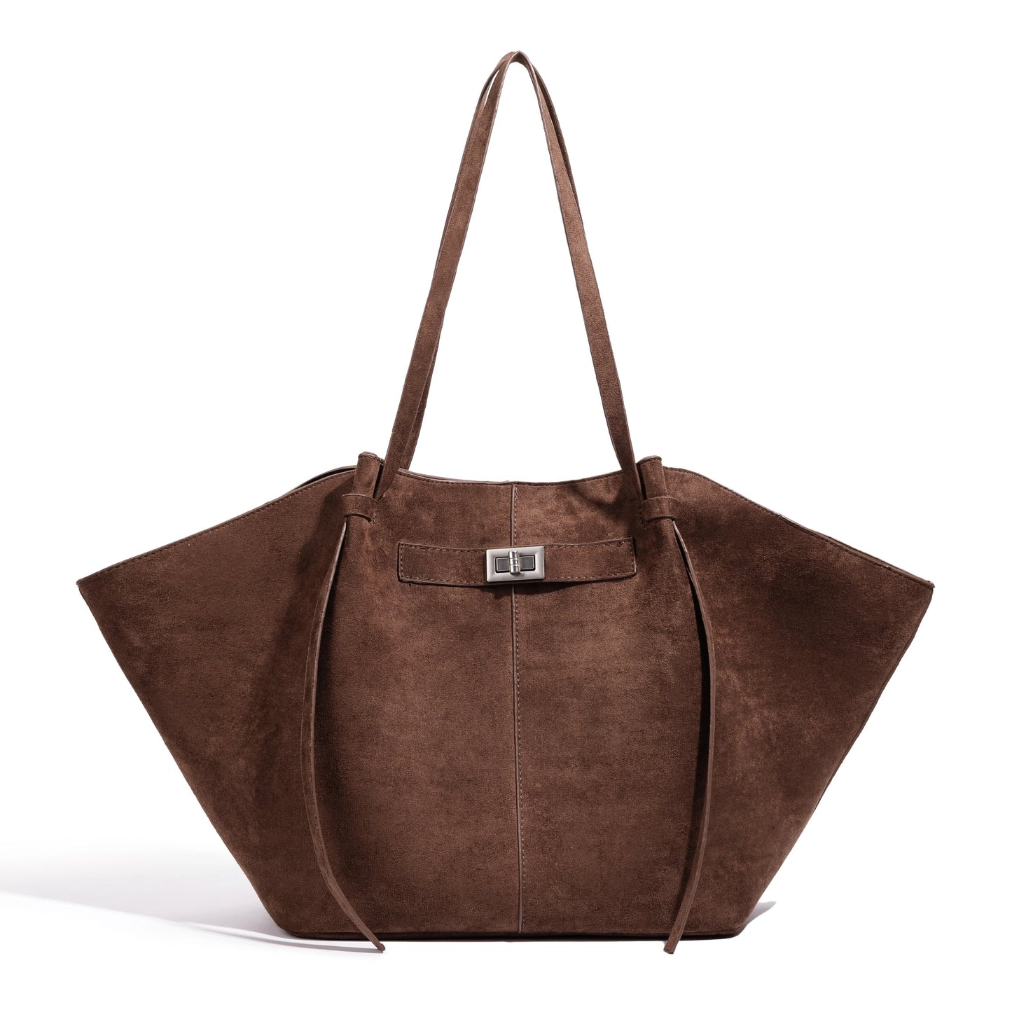 Nora Bat-Wing Suede Tote Bag