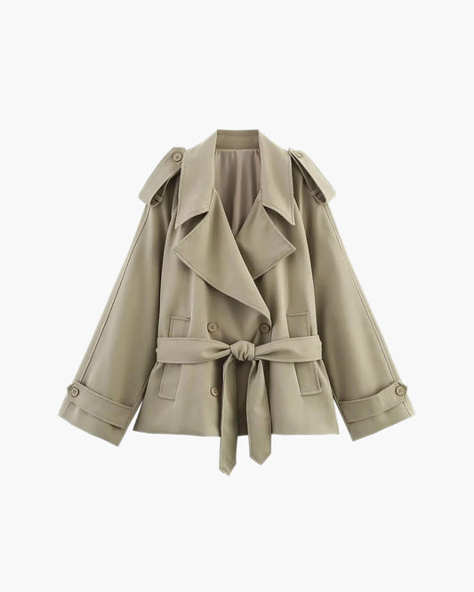 Fabienne Oversized trenchcoat med bælte