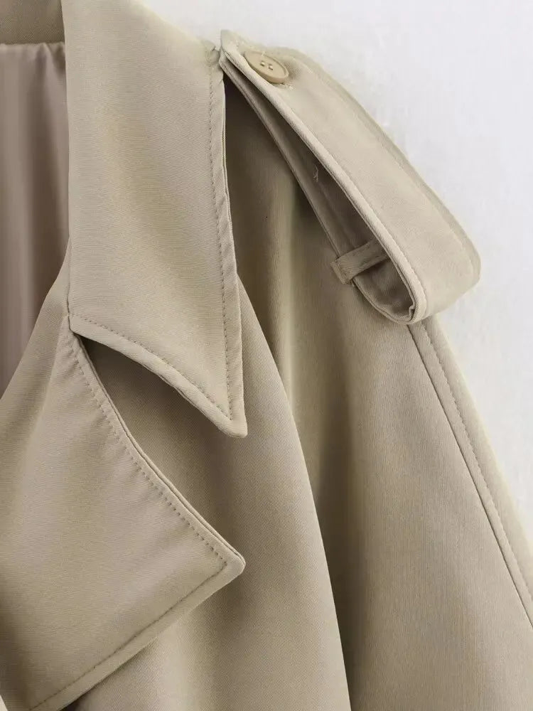 Fabienne Oversized trenchcoat med bælte