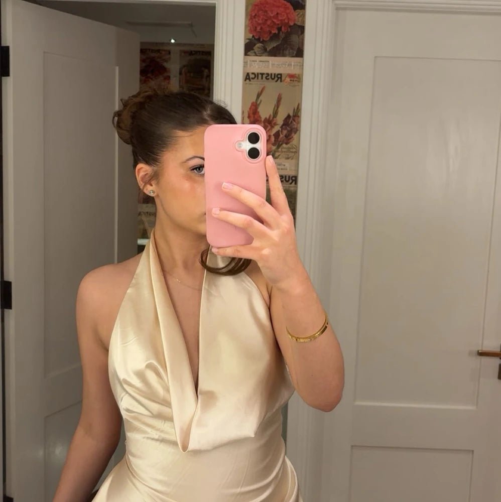 ZEYA - Eva Deep V-Neck Halter Tank Top