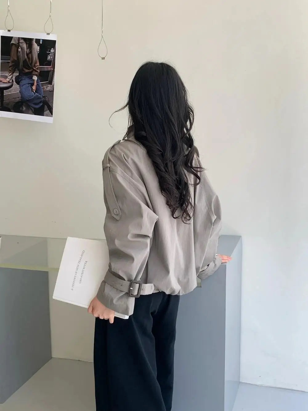 Rachel Utility Cropped Trenchcoat