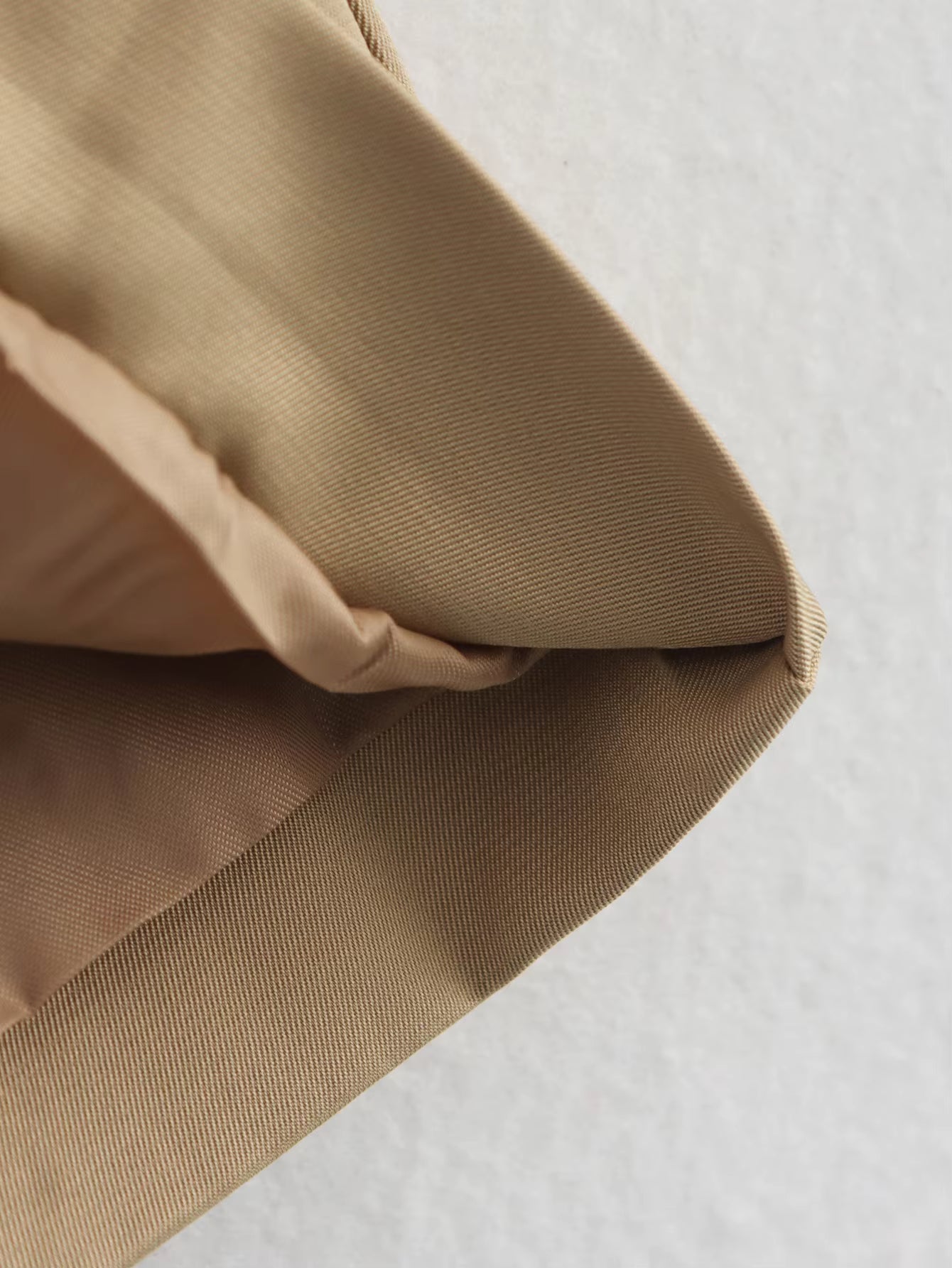 Audrey Beige Dobbelt Radet Trenchcoat