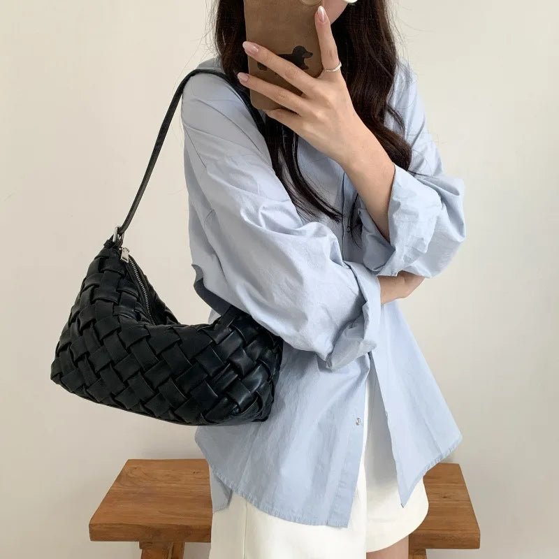 Annie Minimalistisk Hobo Skuldertaske