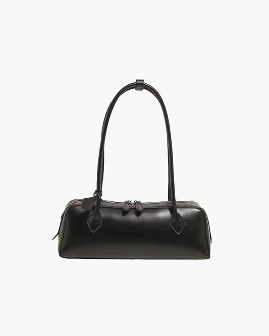 Julia Vintage Læder Baguette Taske