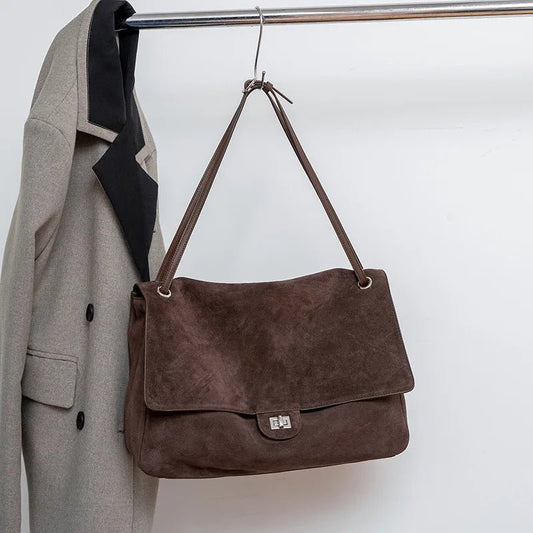 Denise Matte Suede Crossbody Tote