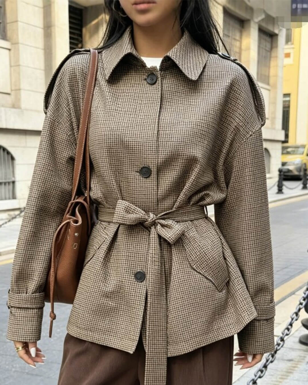 Ellen Houndstooth Ternet Blazer