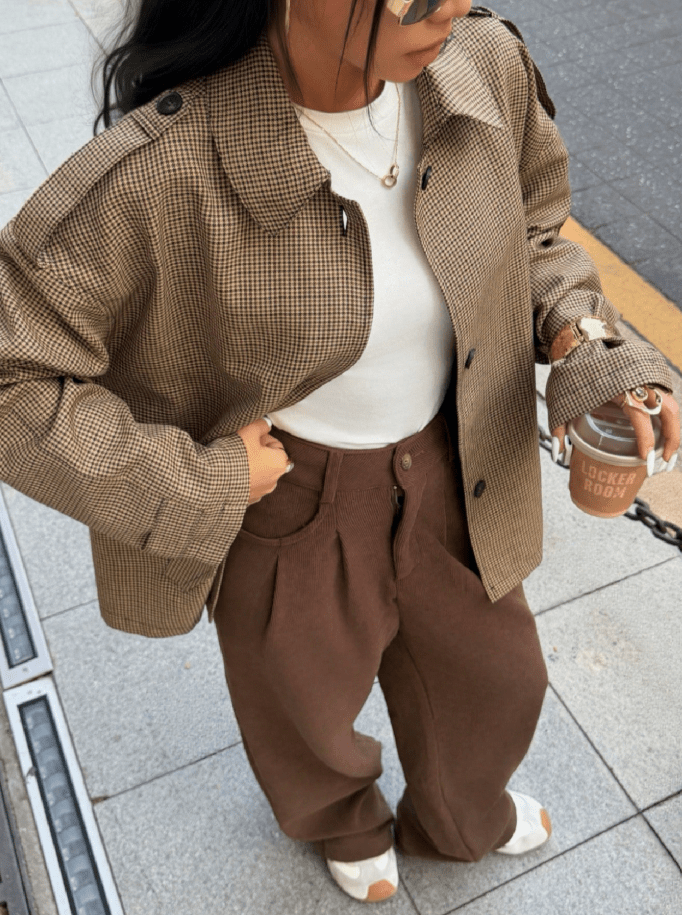 Ellen Houndstooth Ternet Blazer