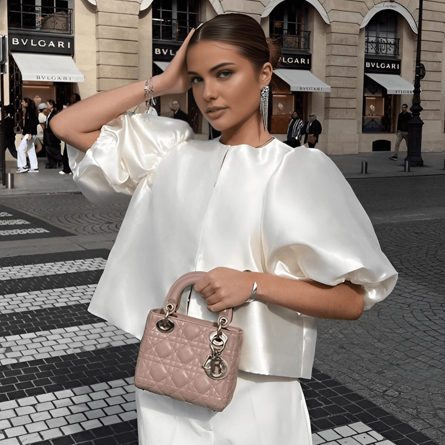 Natalie satinbluse
