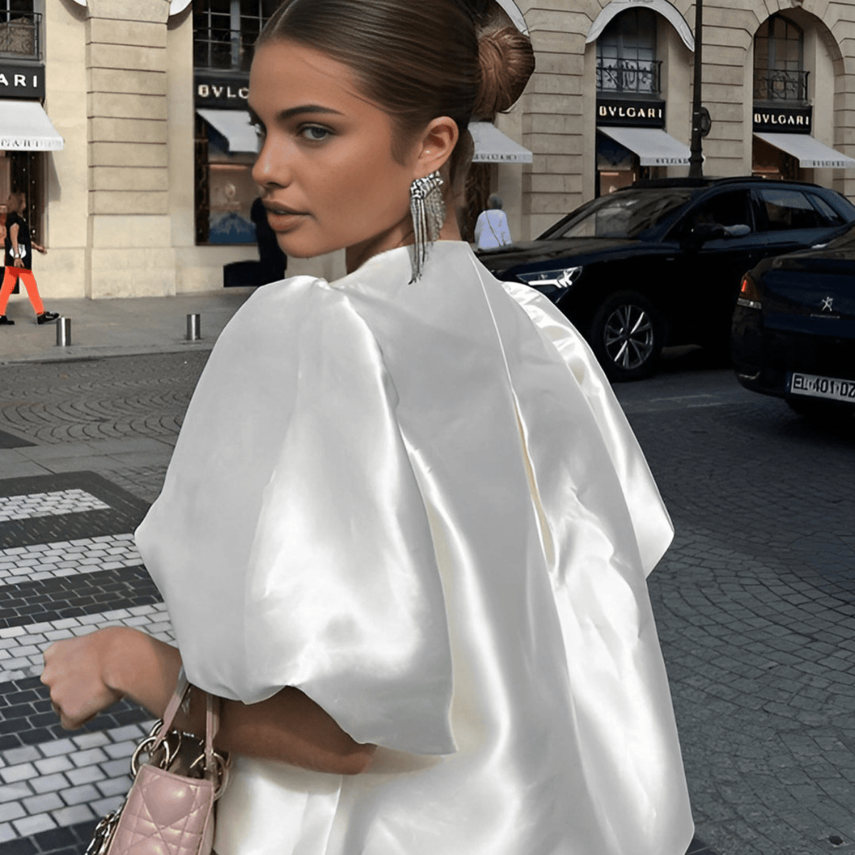 Natalie satinbluse