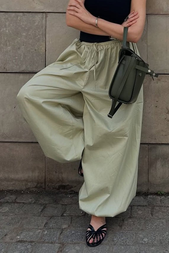 Fenella baggybukser med elastisk talje
