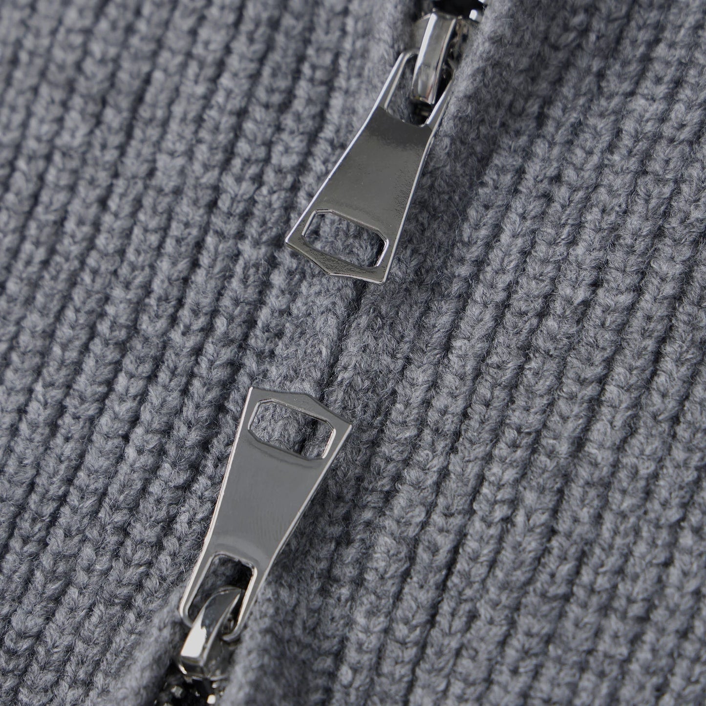 Amy Double Zip Strikcardigan
