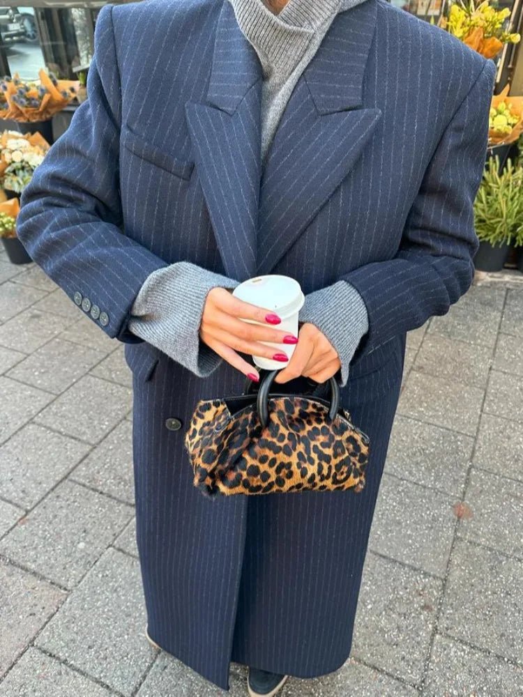 Mary dobbeltbrystet lang frakke