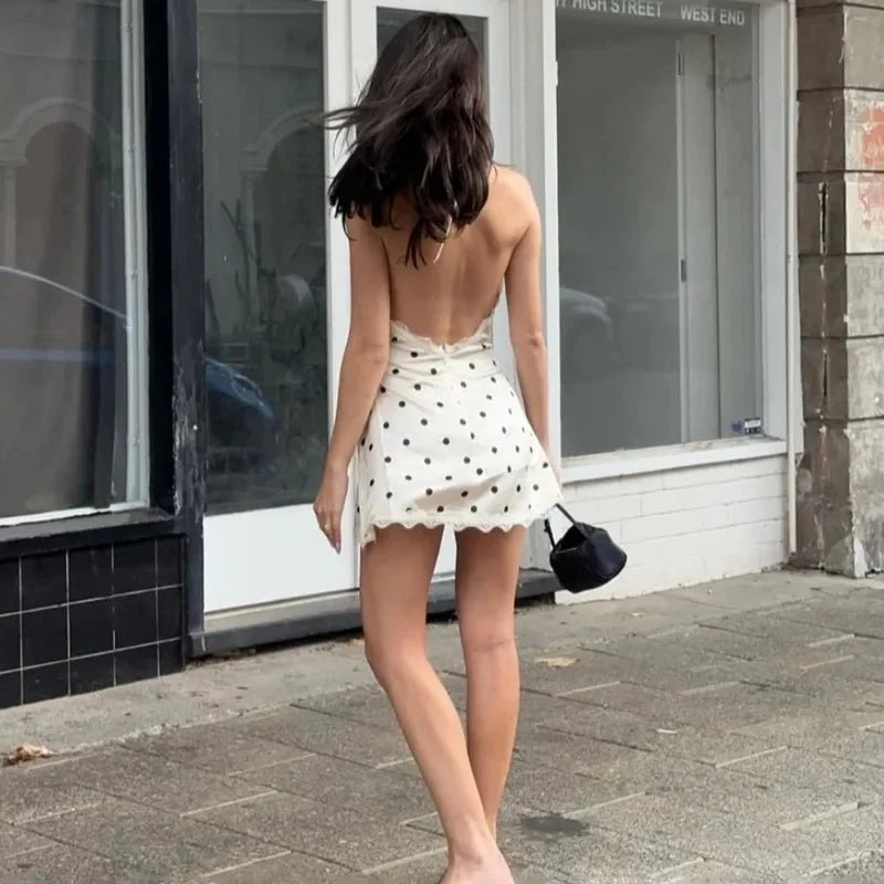Margot Backless Lace Mini Dress