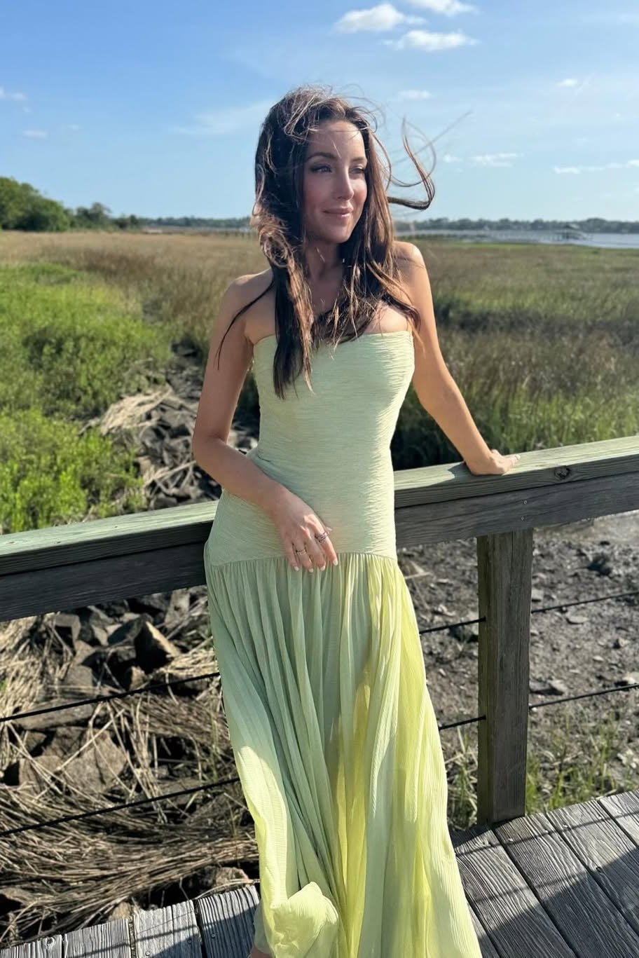 Barbra stropløs maxikjole