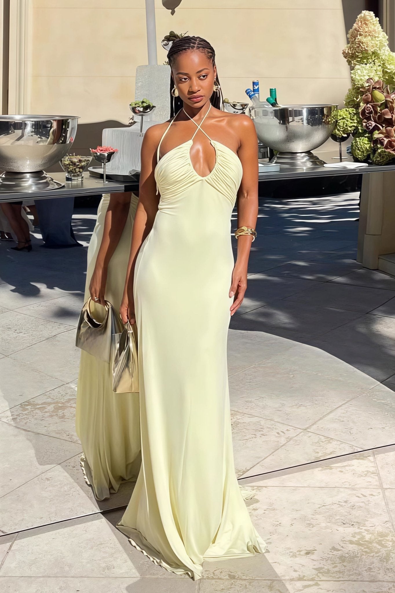 Effie Halter Mermaid Maxi-kjole