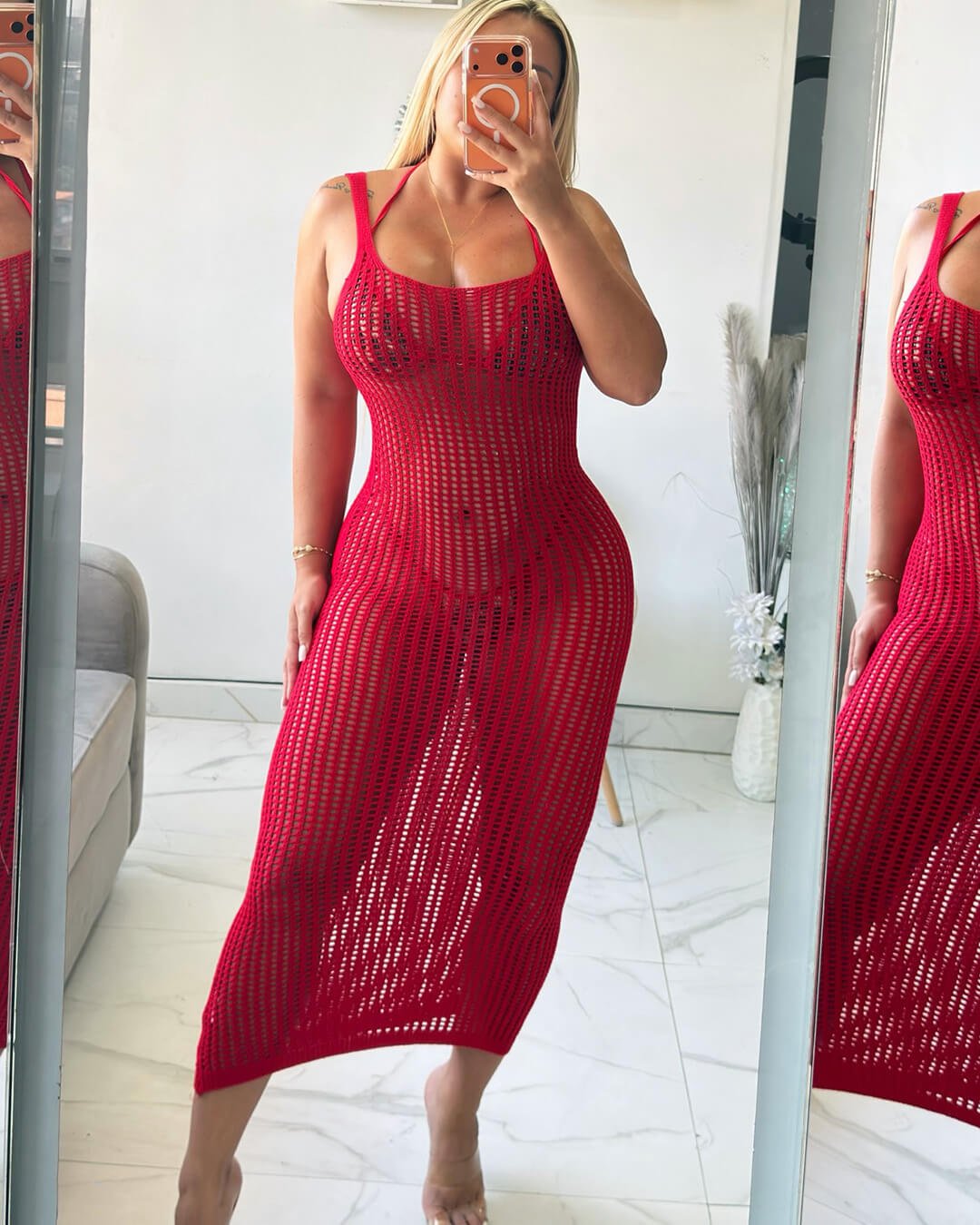 Jessica åben-back strikket cover-up