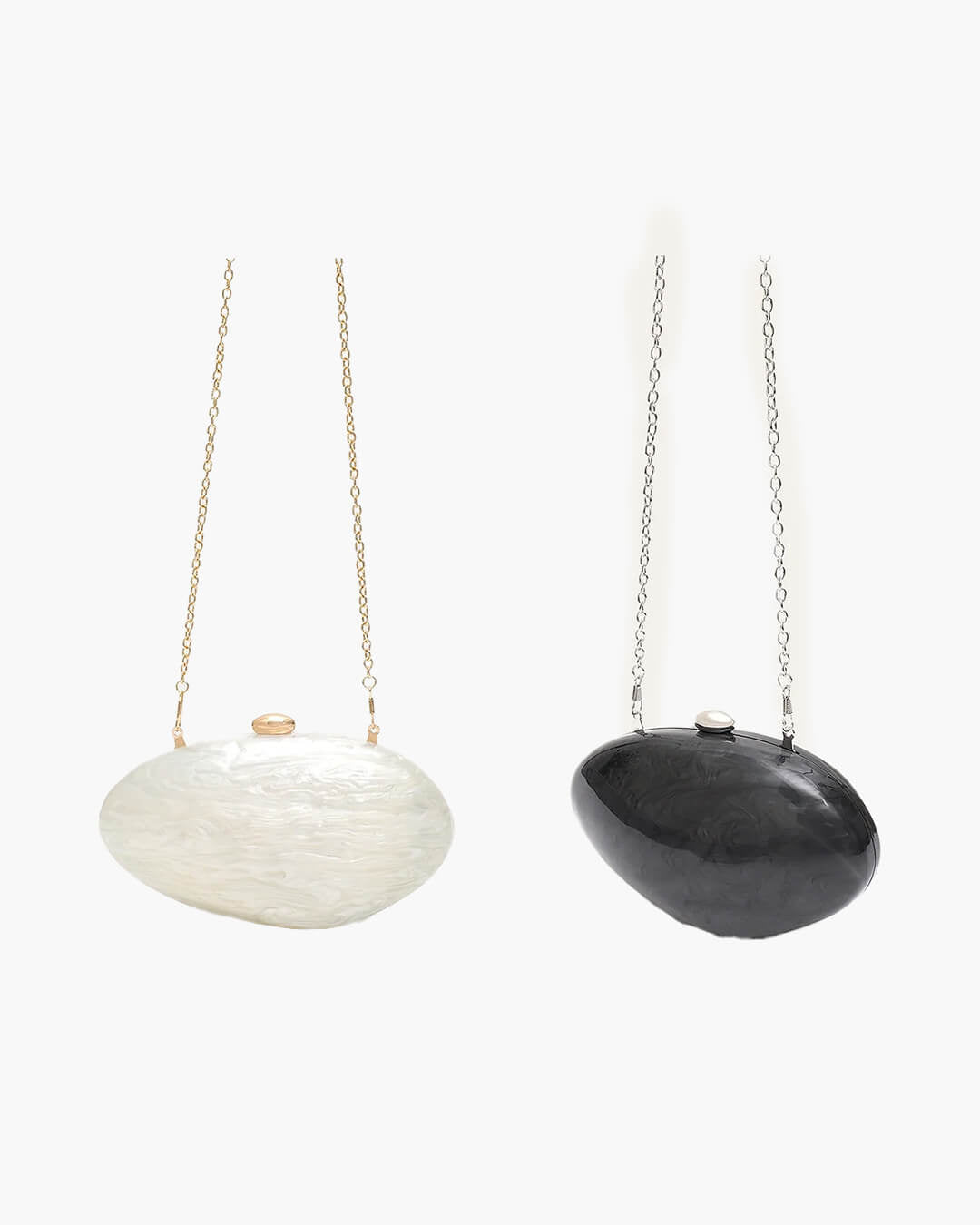 Sophia muslingeformet akrylclutch