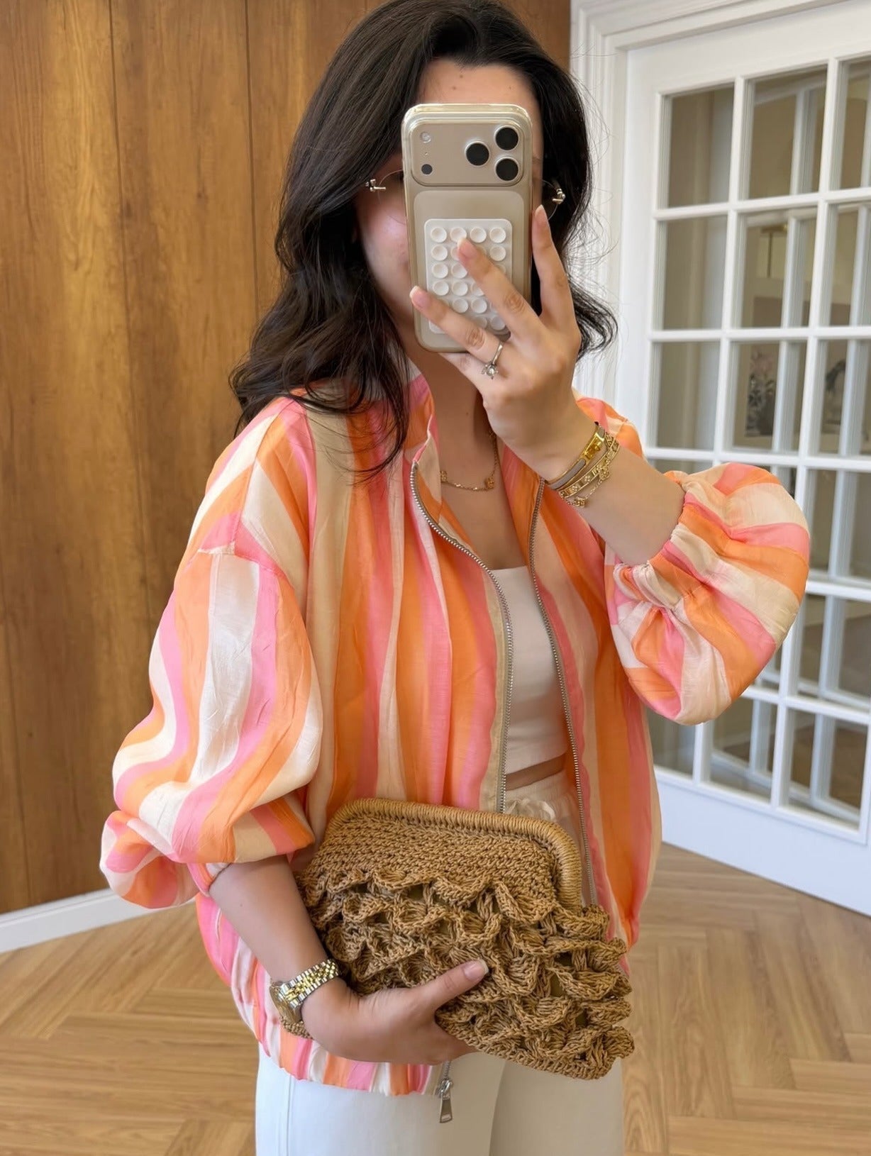 Sarah Candy Bomber Jacket