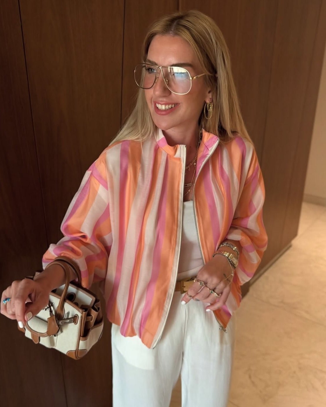 Sarah Candy Bomber Jacket