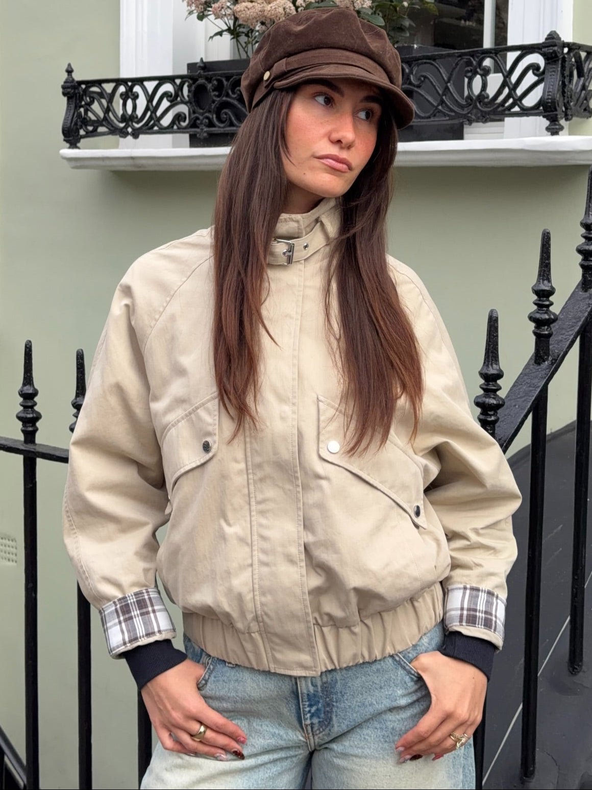 Leah Casual Stand Collar Jacket