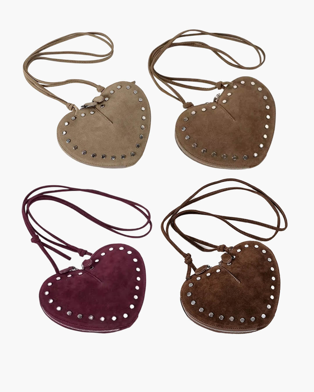 Esther Vintage Faux Suede Crossbody Taske